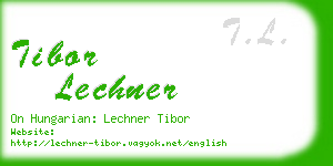 tibor lechner business card
